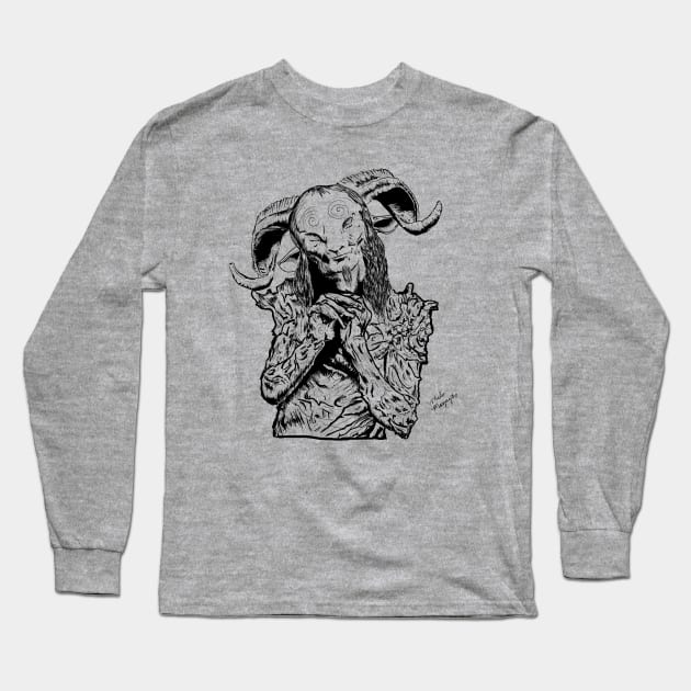 Faun - Pan's Labyrinth Long Sleeve T-Shirt by malumarz.art